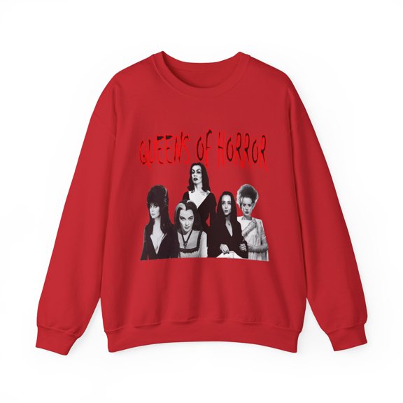 Women's Crewneck Sweatshirt-Morticia-Munster-Frankenstein Bride-Elvira