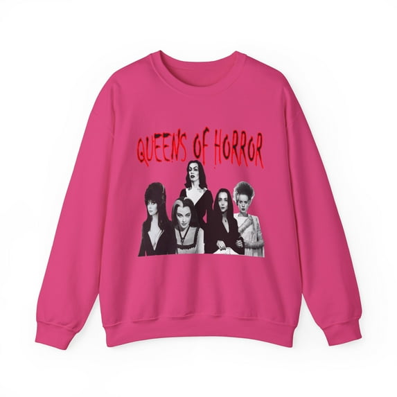 Women's Crewneck Sweatshirt-Morticia-Munster-Frankenstein Bride-Elvira