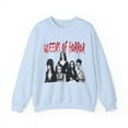 thumbnail image 1 of Women's Crewneck Sweatshirt-Morticia-Munster-Frankenstein Bride-Elvira, 1 of 6