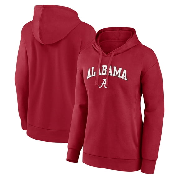 Women's Crimson Alabama Crimson Tide Campus Pullover Hoodie