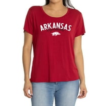 Women's Crimson Arkansas Razorbacks Scarlet Scoop Neck T-Shirt