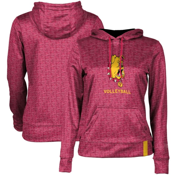 Women's Crimson Ferris State Bulldogs Volleyball Pullover Hoodie