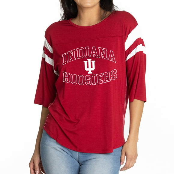 Women's Crimson Indiana Hoosiers Abigail Jersey T-Shirt