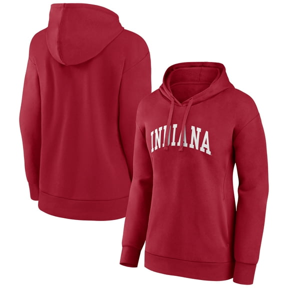 Women's Crimson Indiana Hoosiers Arch Pullover Hoodie