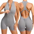 thumbnail image 1 of Women's Crisscross Backless Sports Romper Short Yoga Jumpsuit Activewear S-M, 1 of 6