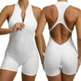 thumbnail image 1 of Women's Crisscross Backless Sports Romper Short Yoga Jumpsuit Activewear S-M, 1 of 7