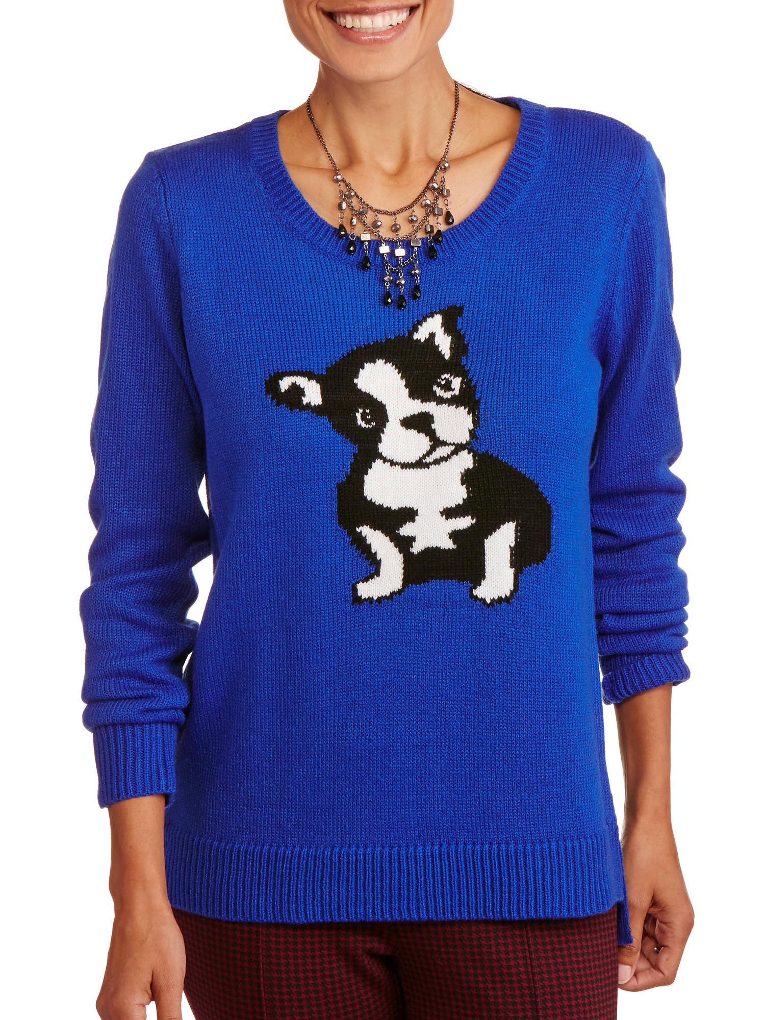 Women's Critter Graphic Sweater - image 1 of 2