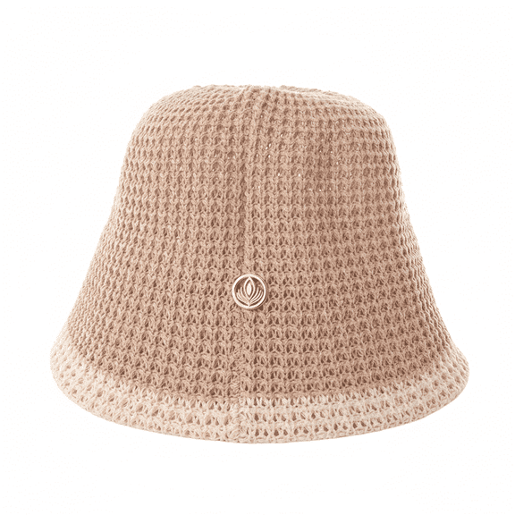 VIA FIORE Womens Crochet Bucket Hat  Lightweight Woven Summer Sun Hat with Breathable Design