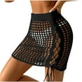 thumbnail image 1 of Women's Crochet Cover Up Skirt Tassel Knit Mini Beach Cover Up, 1 of 5