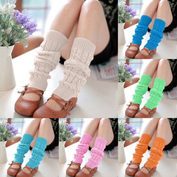 Women's Crochet Knit Leg Warmers Textured Pattern Cold Weather Legwear