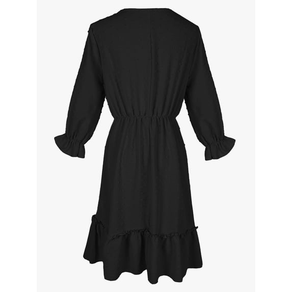 Women's Crochet Lace Neck Dress