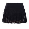 thumbnail image 1 of Women's Crochet Lace Swim Skirt with Built-In Shorts for Beach and Pool, 1 of 4
