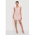 thumbnail image 1 of Women's Crochet Ruffle Trim Tiered Mini Skirt, 1 of 4