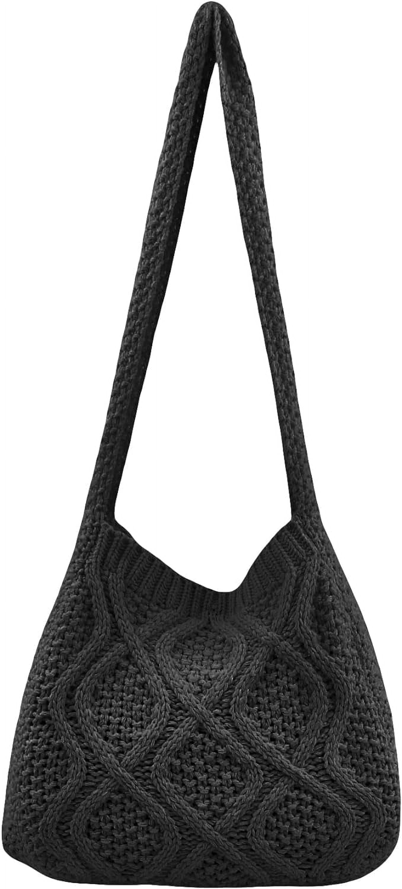 Women's Crochet Shoulder HandBags Hobo Knitted Tote Bag Shopping Bags