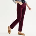thumbnail image 1 of Women's Croft & Barrow® Corduroy Bootcut Pants Color: Vibrant Berry Size: 4, 1 of 4