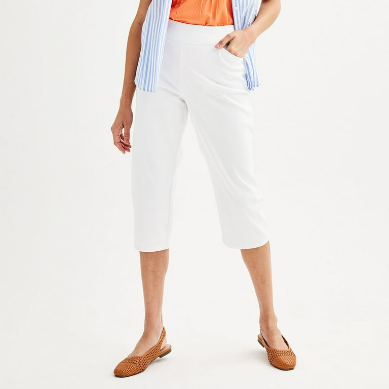 Croft and barrow womens stretch capris online
