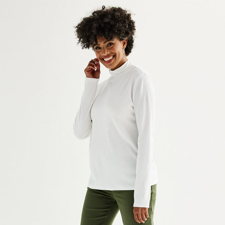 Croft and barrow mock neck discount