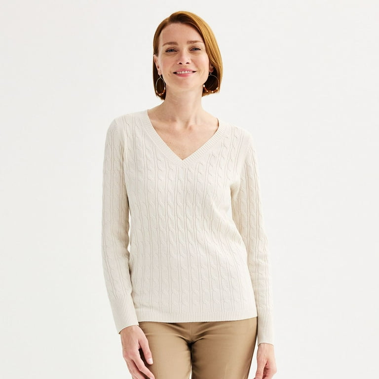 Croft and barrow v neck sweaters shop
