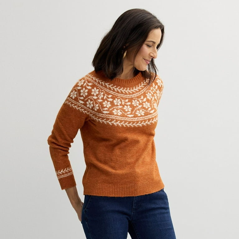 Croft and barrow sweaters womens deals