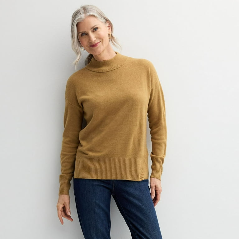 Croft and barrow mock neck cheap