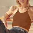 thumbnail image 1 of Women's Crop Tight U Neck Washed High Elastic Rib Knit Camisole Vest 2xl Tops Apparel T Shirt All Lace Tops for Women Shirts with Lace for Women Women Tops 3d Print Tops for Women Fashion Women, 1 of 4