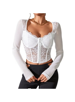 Corset Tops Long Sleeve