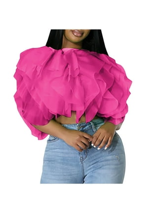 トップス crayme,Petal Tulle Tops Sheer Women's Tops | ZARA United States