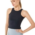 thumbnail image 1 of Women's Crop Workout Tops Athletic Sleeveless Slim Fit Yoga Tees Running Gym Shirts for Women, 1 of 5
