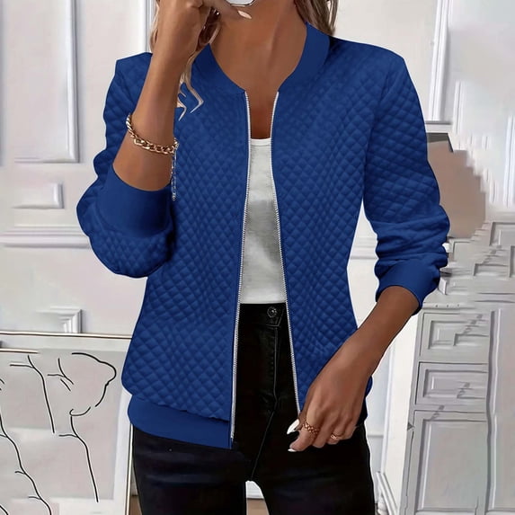 Women's Cropped Casual Blazer - Versatile Layering Piece for Office & Weekend Wear