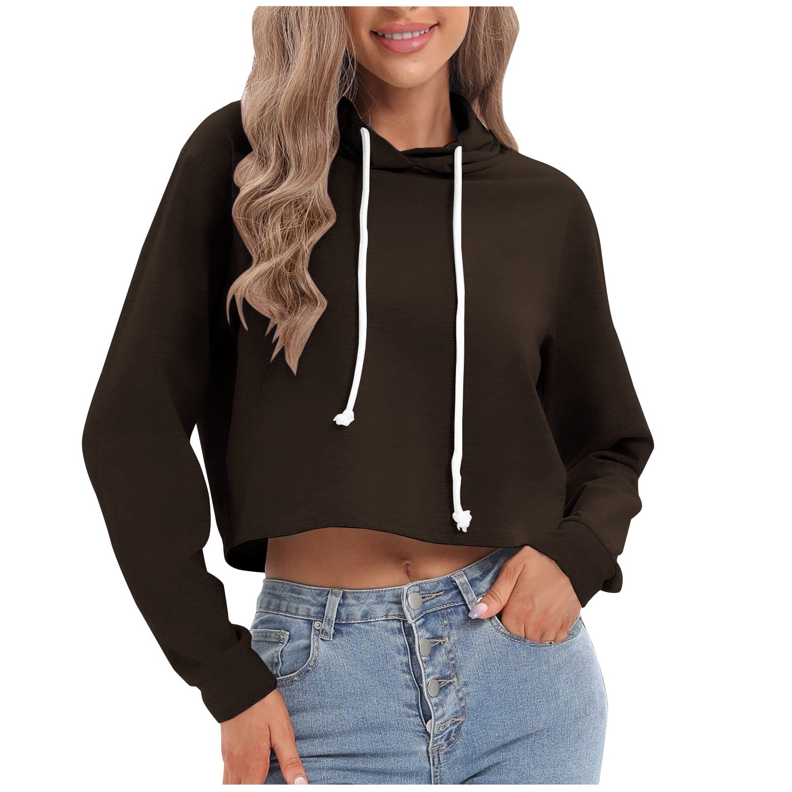 Thin cropped hoodie hotsell