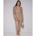 thumbnail image 1 of Women's Cropped Linen Pants Mushroom XS, 1 of 1