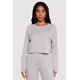 thumbnail image 1 of Women's Cropped Pullover Sweatshirt with Thumbholes, 1 of 4