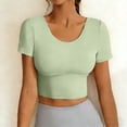 thumbnail image 1 of Women's Cropped Sports Bra Tank Top - Supportive Activewear for Yoga & Casual Wear, 1 of 6