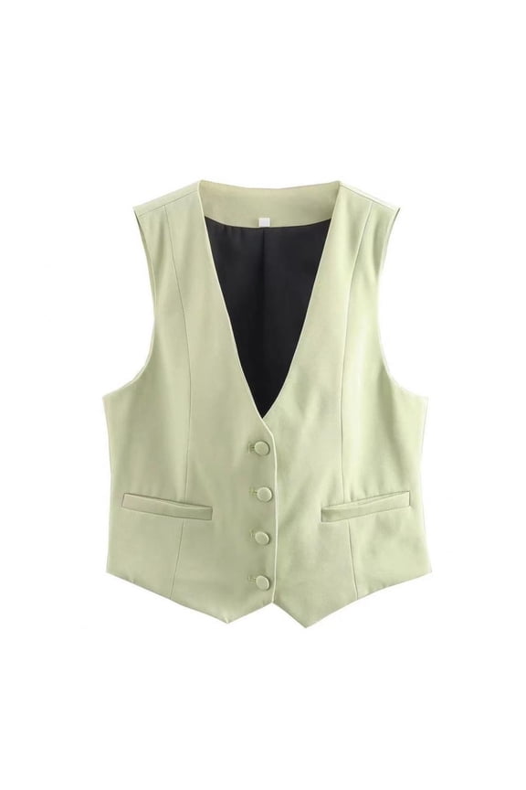 Women's Cropped Suit Vest Dressy V Neck Button Jacket Sweater Jacket Western Jacket Women Winter Jacket Women Casual Women's Shirts Women Suits Jackets Women Wool Jackets Cute Shirts for Women Trendy