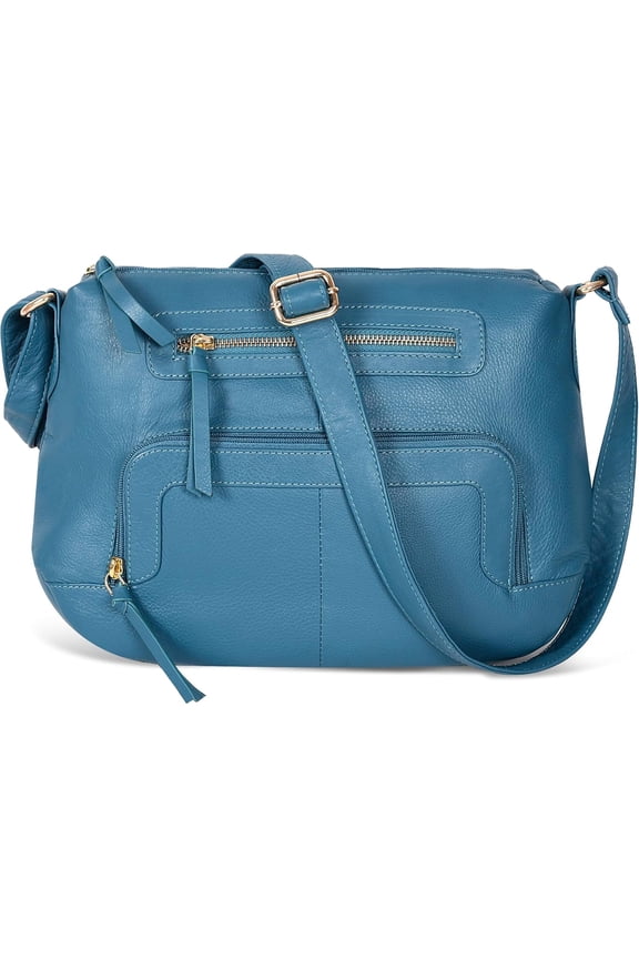 Women's Crossbody Bag -  Crossover  Purse With Adjustable Sling Strap - Medium Size