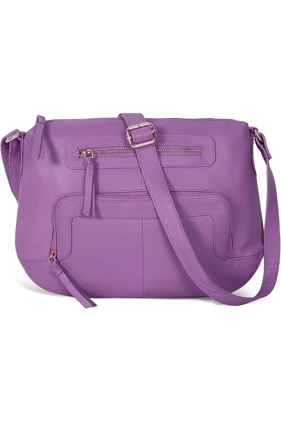 Women's Crossbody Bag - Crossover Purse With Adjustable Sling Strap - Medium Size