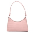 thumbnail image 1 of Women's Crossbody Bag Faux leather One Shoulder Bag Stone pattern hold bag - pink, 1 of 6