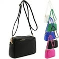 Women's Crossbody Bag Lightweight PU Leather Messenger Bag Flap Handbag