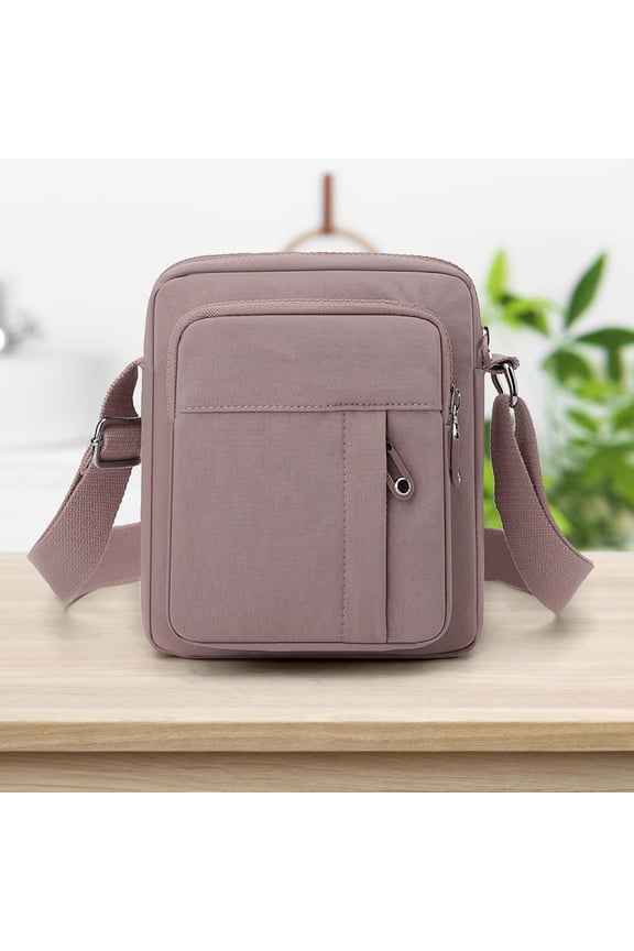 Women's Crossbody Bag Nylon Shoulder Bag Mobile Phone Pouch Casual Handbag Travel Purse Multi Pocket Lightweight Water Resistant Daily Shopping Organizer Fashion Accessories Storage Bag