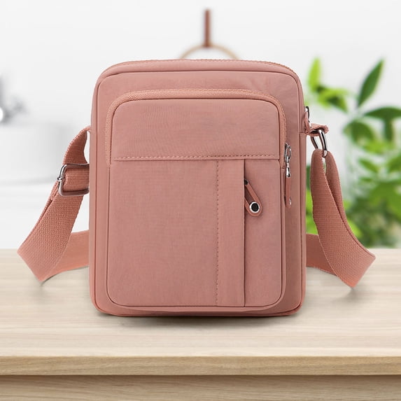 Women's Crossbody Bag Nylon Shoulder Bag Mobile Phone Pouch Casual Handbag Travel Purse Multi Pocket Lightweight Water Resistant Daily Shopping Organizer Fashion Accessories Storage Bag