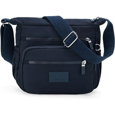 Women's Crossbody Bag Waterproof Travel Purse Nylon Small Handbag for Ladies with Multiple Pockets