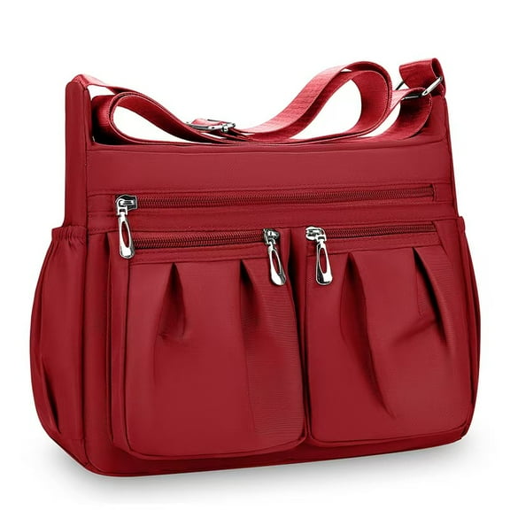 Women's Crossbody Bag Waterproof Travel Shoulder Purse Nylon Handbag with Multiple Pockets