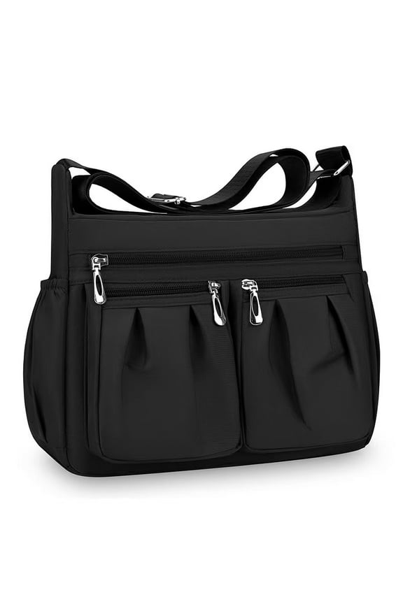 Women's Crossbody Bag Waterproof Travel Shoulder Purse Nylon Handbag with Multiple Pockets