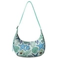 thumbnail image 1 of Women’s Crossbody Handbag – Water-Resistant Lightweight Purse with Vintage Starfish, Seashells & Mermaid Design, Nautical Coastal Print, Spacious Durable Travel Bag, 1 of 3