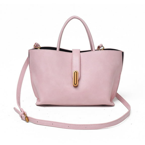 Women's Crossbody Handbags Ladies' Autumn and Winter Retro Bag Large-Capacity Fashionable Handbag Single-Shoulder Crossbody Bag Pink