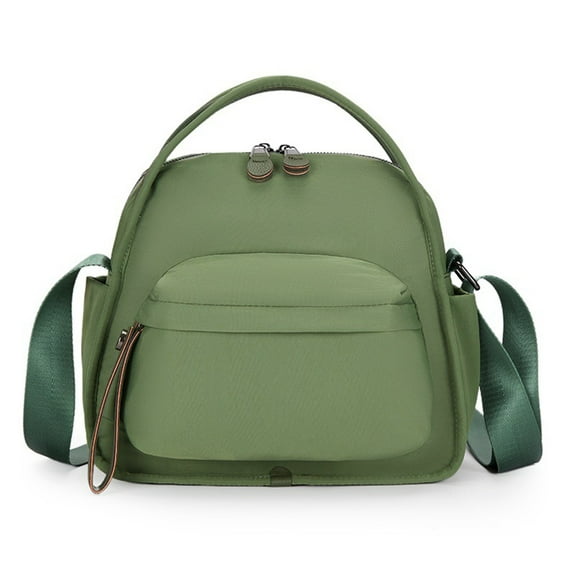 Women's Crossbody Handbags Ladies' Lightweight and Casual Large-Capacity Nylon Bag Fashionable and Versatile Fabric Bag Crossbody Bag Green