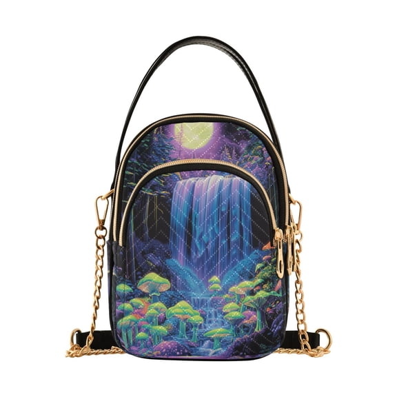 Women's Crossbody Handbags Shoulder Handbag Multi Pocket Crossbody Bag Neon Oversized Waterfall