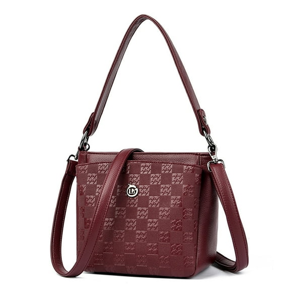Women's Crossbody Tote Bag - PU Leather Work Purse & Travel Satchel, Giftable Shoulder Handbag