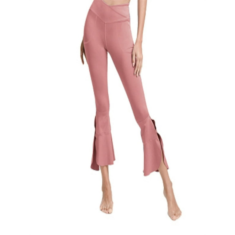 Ruffled shop yoga pants