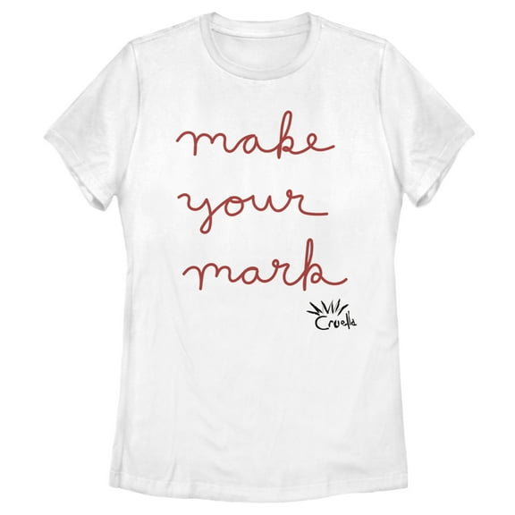 Women's Cruella Make Your Mark Graphic Tee White X Large